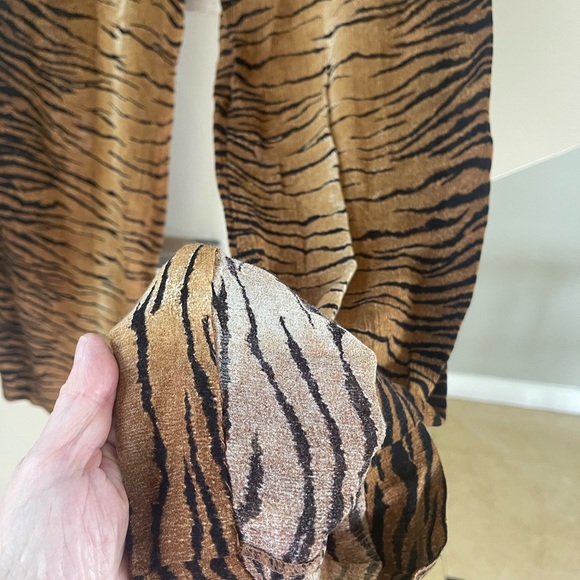 VINTAGE MOSCHINO animal print SWIM COVERUP Pants - Picture 4 of 13